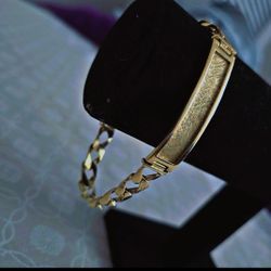 Ala Venta Linda Pulsera De Oro 14k