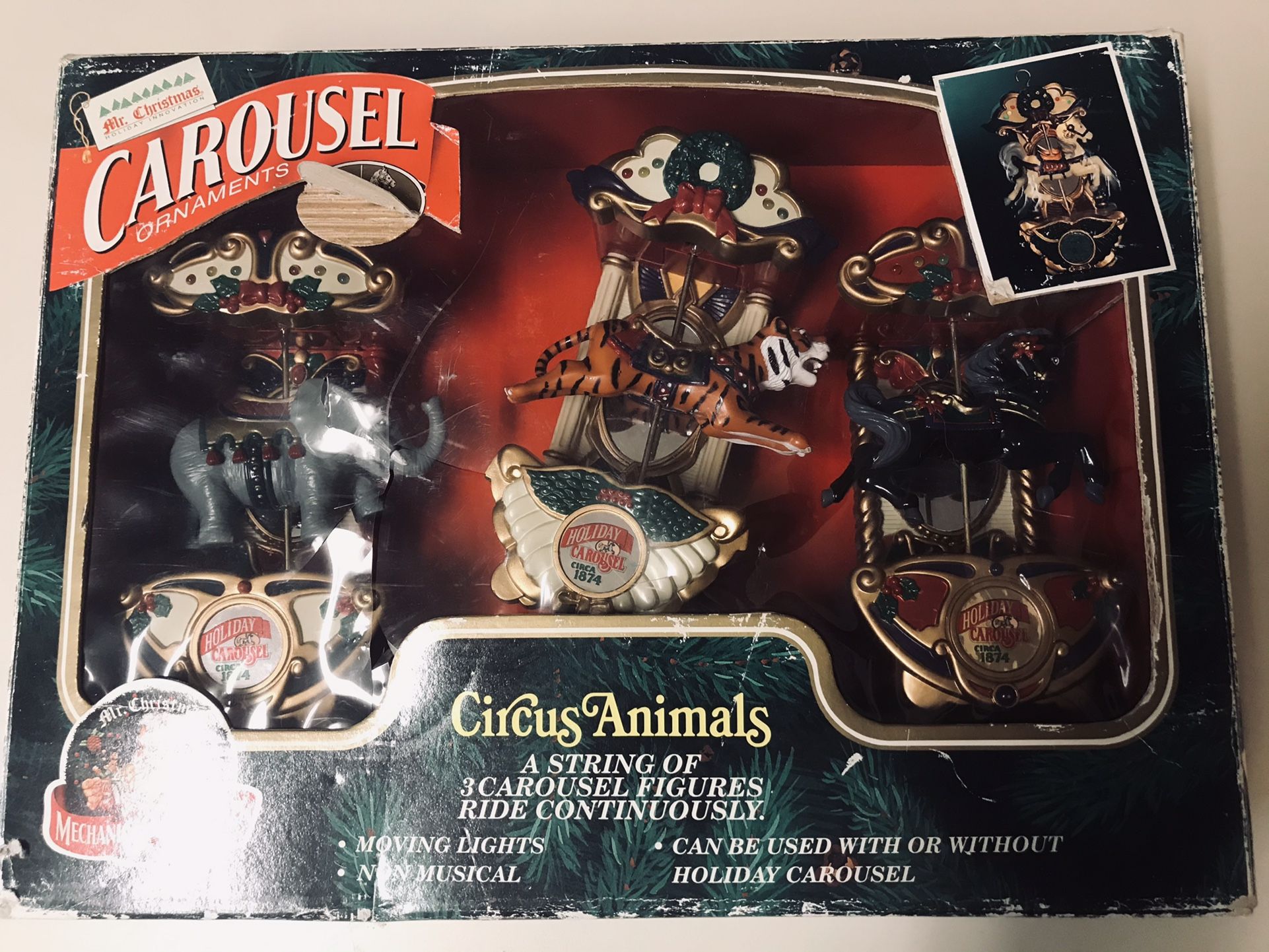 Mr. Christmas Carousel Ornaments Circus Animals for Sale in Phoenix