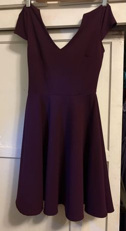 BURGUNDY DRESS
