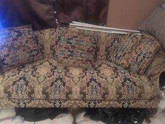 couch and foot rest set