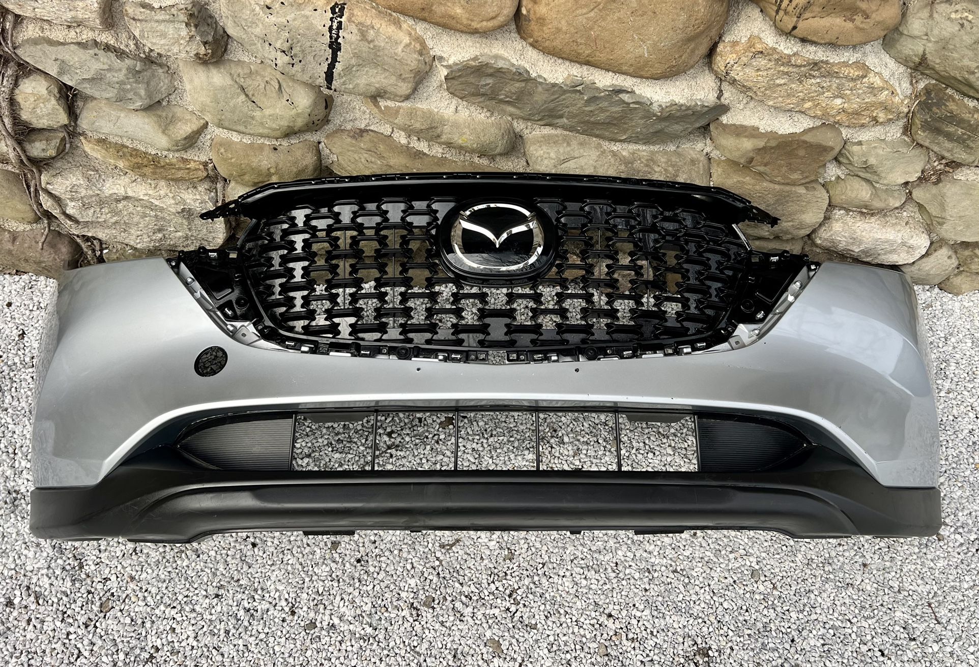 👍 ✅ 🔥 MAZDA CX5 CX-5 2022 2023  2024 FRONT BUMPER ORIGINAL SILVER + LOWER VALANCE + GRILLE + EMBLEM