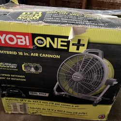 RYOBI one + 18v hybrid 18in Air Cannon Fan (Tool Only)