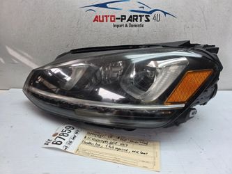1brokentab 2018 - 2021 VOLKSWAGEN GOLF MK7 LEFT XENON LED HEADLIGHT OEM AY67859