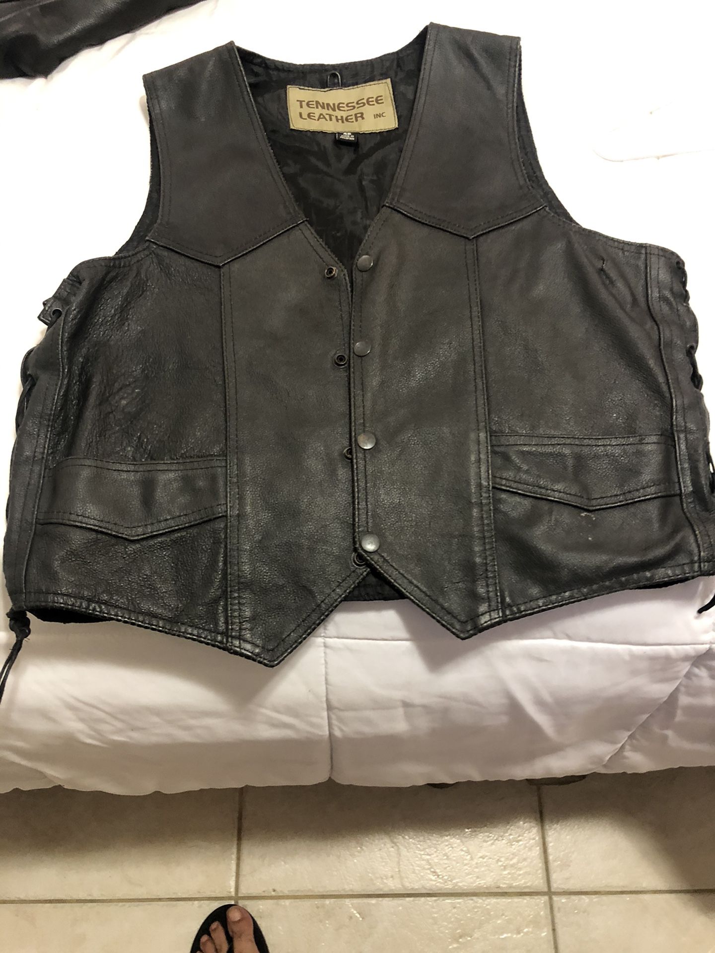 Leather vest$20