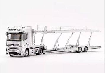 GCD 1:64 Mercedes-Benz AMG Actros Auto Transporter – Silver