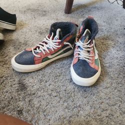 Vans Mixed Corduroy Sk8-Hi (Green/Blue/Red)