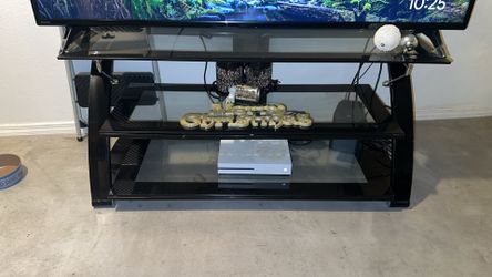 Glass Tv Stand For 65” Tv