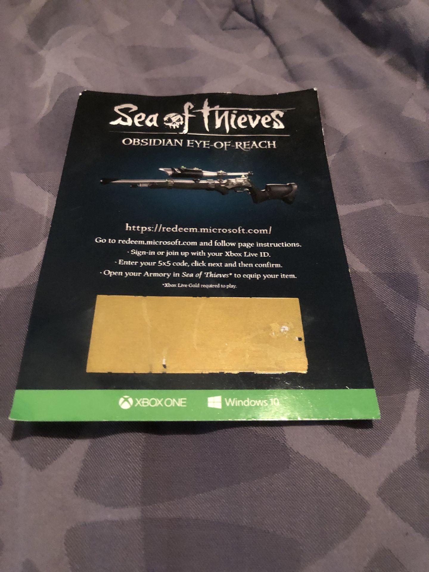 Sea of Thieves E3 Exclusive Obsidian Eye-Of-Reach Code