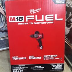 NEW MILWAUKEE M18 FUEL 1/2 HAMMER DRILL DRIVER TOOL 