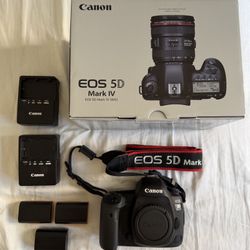 Canon 5D Mark IV with Original Box + 3 Batteries