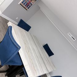 Real marble dinning room table