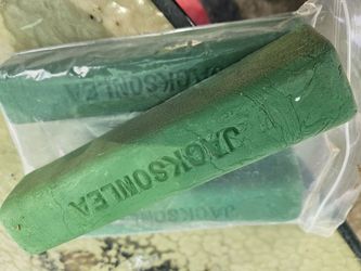 Three green bars or buffing compound