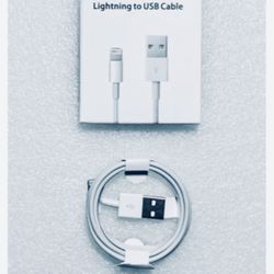 Lot Of 10 New 3ft. White Universal Charge Cables For Apple iPhones/Tablets