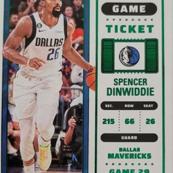 Spencer Dinwiddie Green/Blue Basketball Card