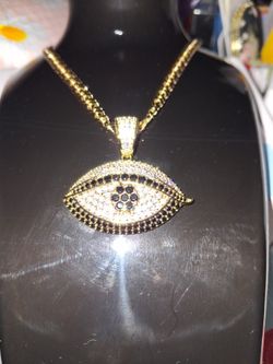 Ojo Turco Con Cadena Preciosa 