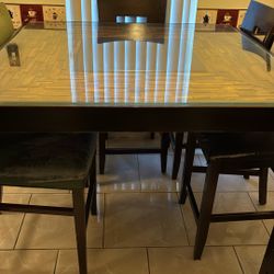 Glass/Wood Table