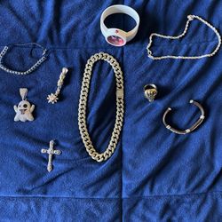 Jewelry Set Bundle Chain, Watch, Ring, Bracelet