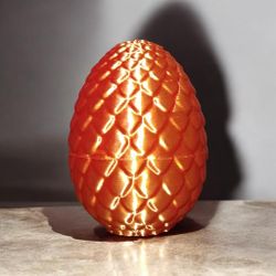 3d Printed 3d Dragon Egg (Dragon Included)