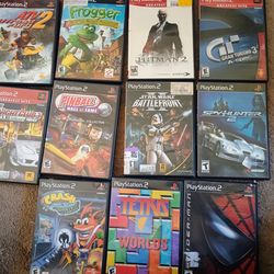 Lot of 11 PlayStation 2 games with manuals