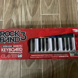 PS3 Rock Band  3 Keyboard With Dongle