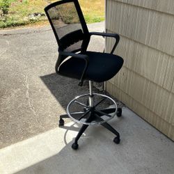 Adjustable table / bar swivel work chair