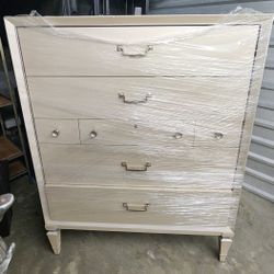 Caracole 7-Drawer Dresser - Beige - 42"W x 54"H x 19"D