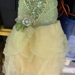 Disney Store Princess Tiana Costume Dress Sz 5/6
