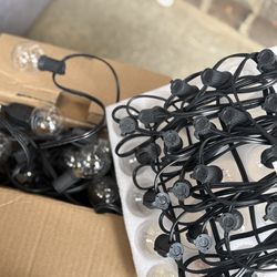 Decorating led globe bulb string 25 ft roughly each. Selling 2 packs