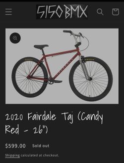 2020 Fairdale Taj (Candy Red - 26")
