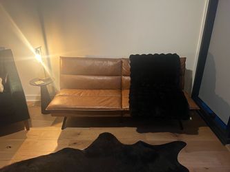 Faux Leather Futon