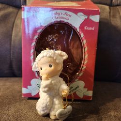 VTG Precious Moments Ornament Baby’s First Christmas 1999 Original Box 587834
