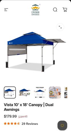 Crown shades canopy