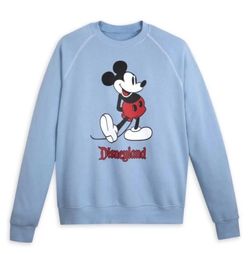 New with tag Disneyland Parks Adult Mens Sweatshirt Blue Large