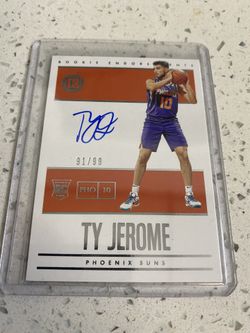 Ty Jerome Rookie autographed Suns Sports Card  
