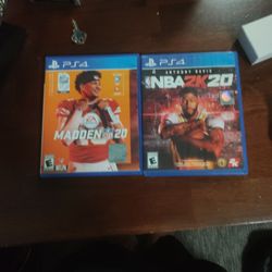 Both For 20 Or Each For 15. Madden 20 And 2k20