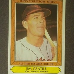 1985 Topps Jim Gentile Baltimore Orioles #15 Baseball Card Collectors' Series All-Time Record Holder Vintage Collectible MLB