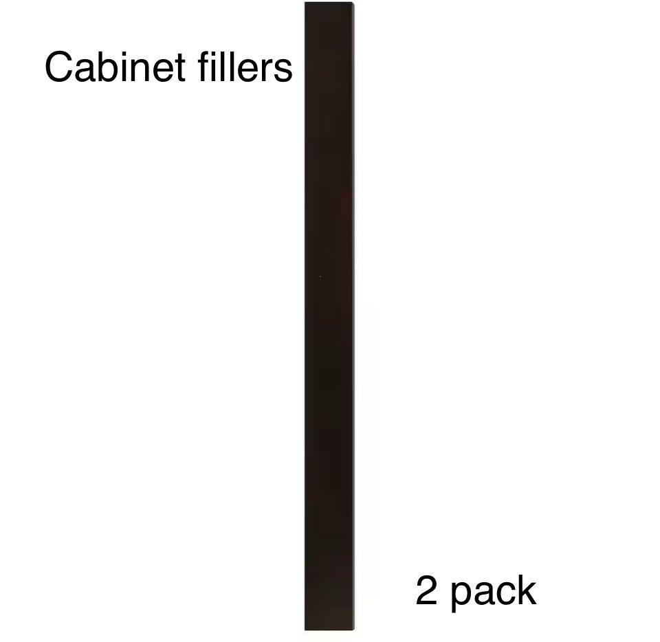 Hampton Bay 3 in. W x 36 in. H Cabinet Filler in Java