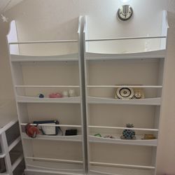 White Kids Front-Facing Bookshelf Books Book Shelf Shelves