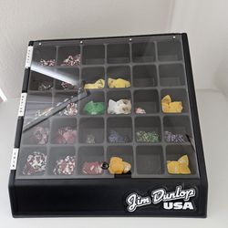 Guitar Pick Retail Display Case with new picks