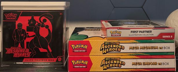 Sealed Pokémon Collector Bundle - Destined Rivals ETB + Ascended Heroes Lot