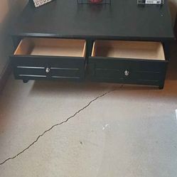 Dark brownish black table