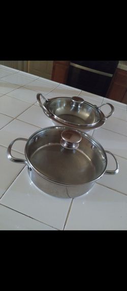 Wolfgang puck bistro series stainless steel pans