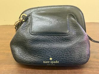 Kate Spade 100% Leather Black Shoulder Zipper Bag Purse