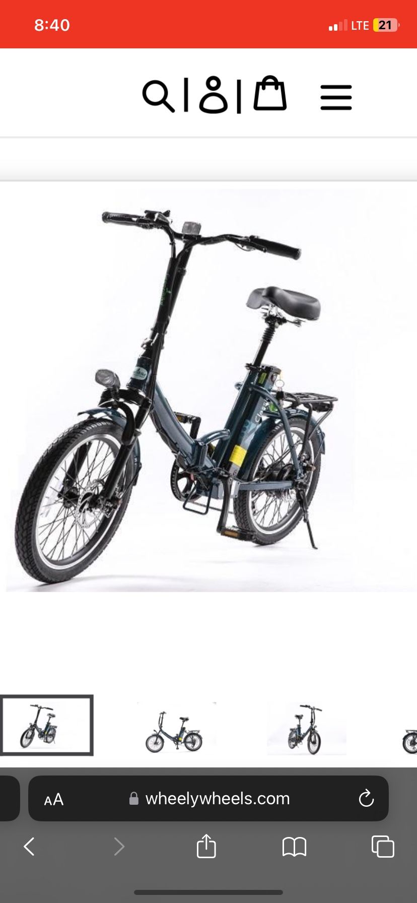 Green Bike Classic Ls Fold Up Electric Bike