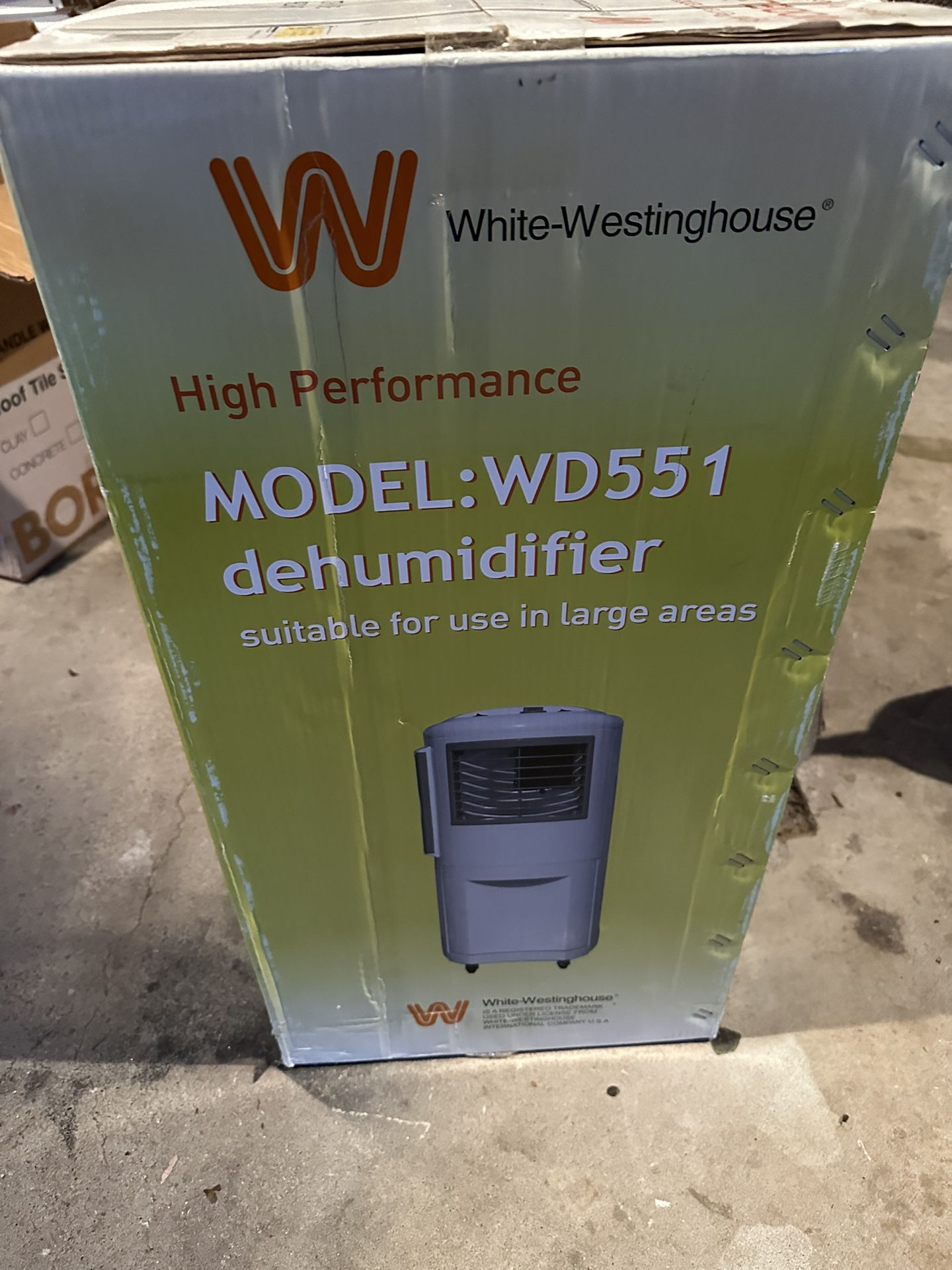 Brand New Westinghouse Dehumidifier 220 Volt
