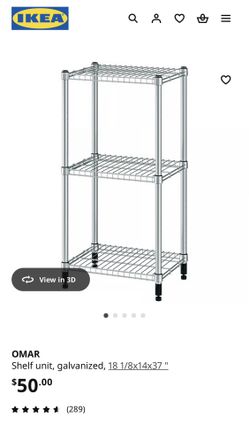 IKEA Shelving Unit Metal 