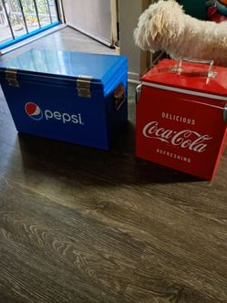 Ice Chest, Metal, Pepsi/Coca Cola