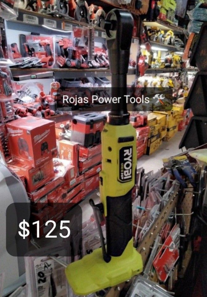 RYOBI ONE + HP 18V BRUSHLESS CORDLESS 3/8IN EXTENDED REACH RATCHET (TOOL-ONLY)