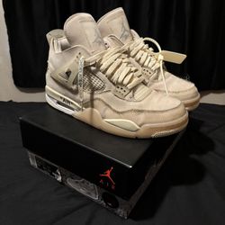 Off-White x Wmns Air Jordan 4 Retro SP 'Sail'