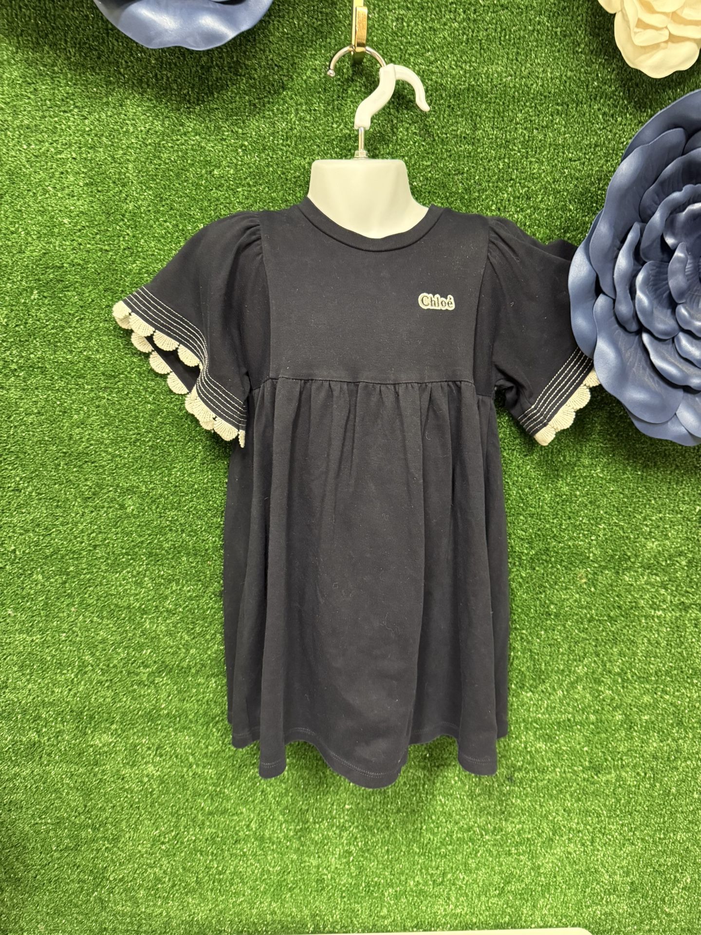 Chole Navy Blue Dress Size 5 Toddler